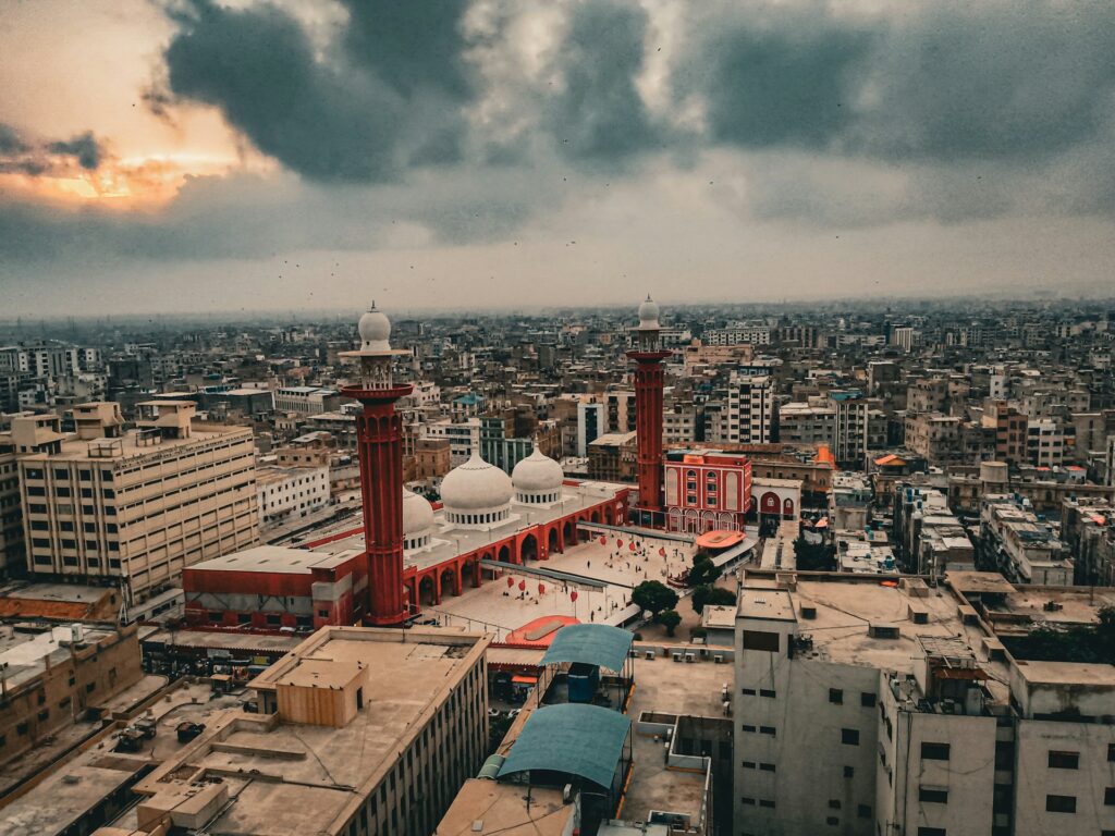 Karachi Pakistan at sunset